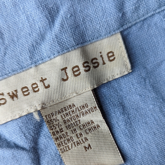 Vintage Sweet Jessie linen blend open cardigan/ jacket - Picture 9 of 9